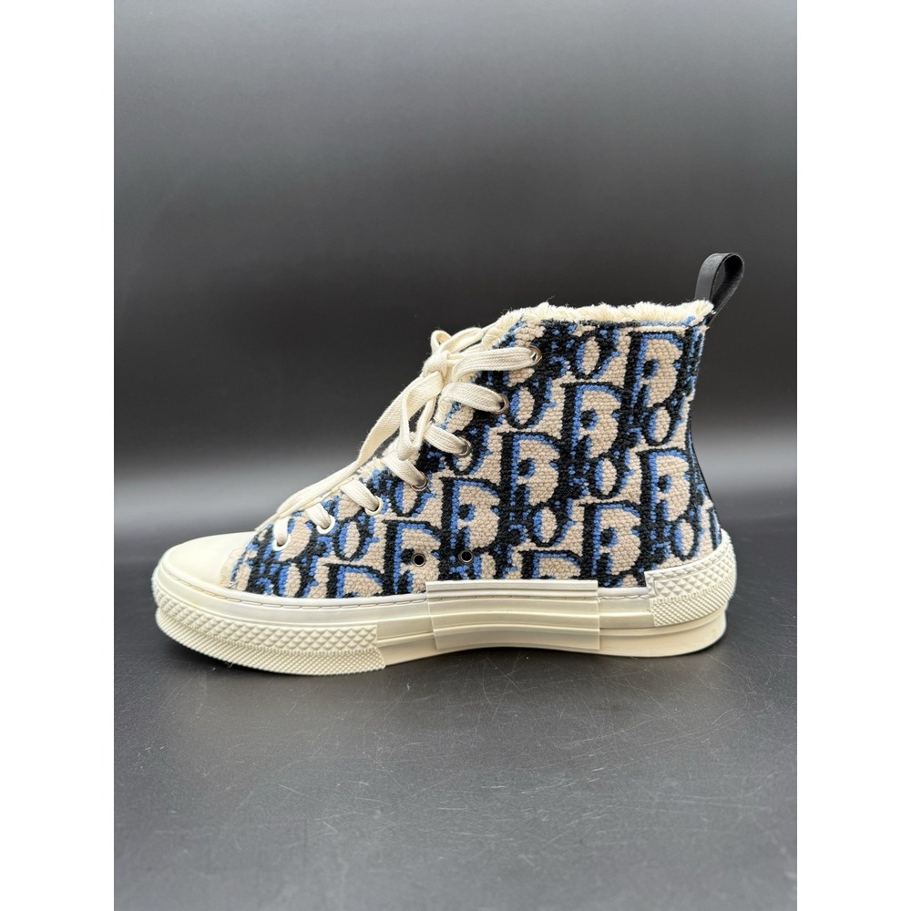 Christian Dior Men's B23 High-Top Sneakers Oblique Tapestry Sz 39 - Picture 6 of 15